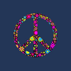 Свитшот хлопковый мужской Flowers pacific, цвет: тёмно-синий — фото 2