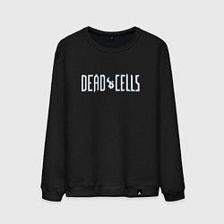 Свитшот хлопковый мужской Dead Cells логотип, цвет: черный