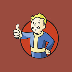 Свитшот хлопковый мужской Vault boy like, цвет: кирпичный — фото 2