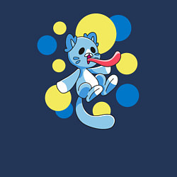 Свитшот хлопковый мужской Candy Cat PP, цвет: тёмно-синий — фото 2