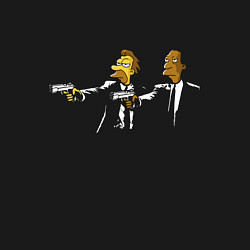 Свитшот хлопковый мужской Pulp Simpsons - remake - Tarantino, цвет: черный — фото 2