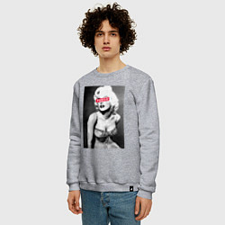 Свитшот хлопковый мужской Fuego, цвет: меланж — фото 2