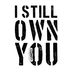 Свитшот хлопковый мужской Я все еще владею тобой - американский футбол, цвет: белый — фото 2