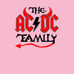 Свитшот хлопковый мужской The ac dc family - Rock, цвет: светло-розовый — фото 2