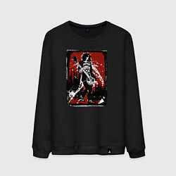 Свитшот хлопковый мужской Punk Ramones, цвет: черный