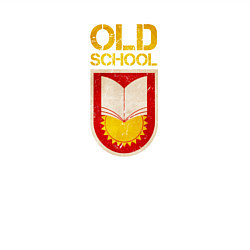 Свитшот хлопковый мужской Old School emblem, цвет: белый — фото 2