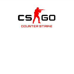 Свитшот хлопковый мужской Counter Strike логотип, цвет: белый — фото 2