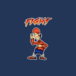 Свитшот хлопковый мужской Джимми Гокинс-fight, цвет: тёмно-синий — фото 2