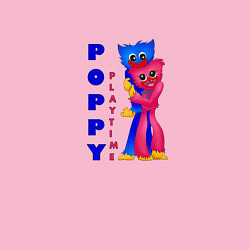 Свитшот хлопковый мужской Хагги Вагги обнимаются Poppy Playtime, цвет: светло-розовый — фото 2