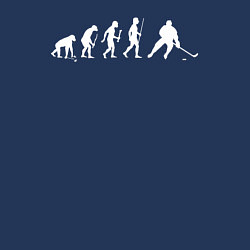 Свитшот хлопковый мужской Эволюция в хоккей, цвет: тёмно-синий — фото 2