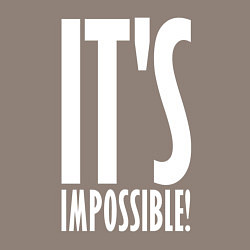 Свитшот хлопковый мужской Это невозможно!, цвет: утренний латте — фото 2