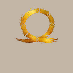 Свитшот хлопковый мужской Golden logo GoW Ragnarok, цвет: миндальный — фото 2