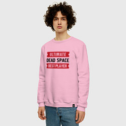 Свитшот хлопковый мужской Dead Space: Ultimate Best Player, цвет: светло-розовый — фото 2