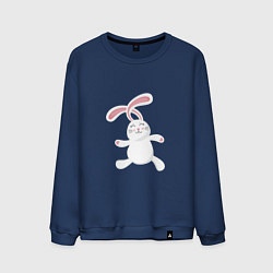 Свитшот хлопковый мужской Happy - Bunny, цвет: тёмно-синий