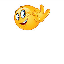 Свитшот хлопковый мужской Эмодзи - ОК, цвет: белый — фото 2