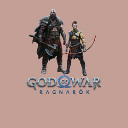 Свитшот хлопковый мужской Отец и сын GoW Ragnarok, цвет: пыльно-розовый — фото 2