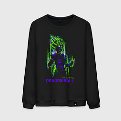 Свитшот хлопковый мужской Dragon Ball - Vegeta - Cry, цвет: черный