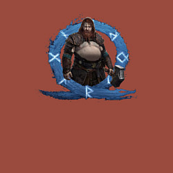 Свитшот хлопковый мужской Тор GoW Ragnarok, цвет: кирпичный — фото 2