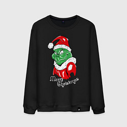 Мужской свитшот Merry Christmas, Santa Claus Grinch