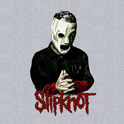 Свитшот хлопковый мужской Slipknot mask, цвет: меланж — фото 2