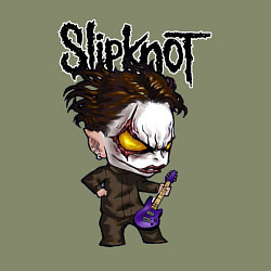 Свитшот хлопковый мужской Slipknot - art, цвет: авокадо — фото 2