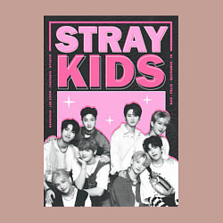 Свитшот хлопковый мужской Stray Kids boy band, цвет: пыльно-розовый — фото 2