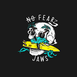 Свитшот хлопковый мужской No fear jaws, цвет: черный — фото 2