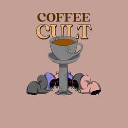 Свитшот хлопковый мужской Культ кофе, цвет: пыльно-розовый — фото 2