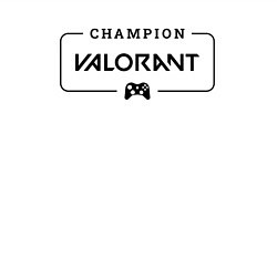 Свитшот хлопковый мужской Valorant gaming champion: рамка с лого и джойстико, цвет: белый — фото 2