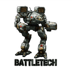 Свитшот хлопковый мужской Battletech - 16 bit, цвет: белый — фото 2