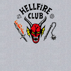 Свитшот хлопковый мужской Hellfire сlub art, цвет: меланж — фото 2