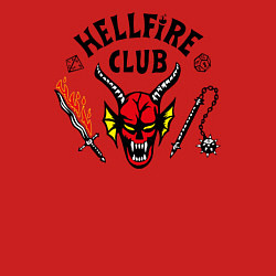 Свитшот хлопковый мужской Hellfire сlub art, цвет: красный — фото 2