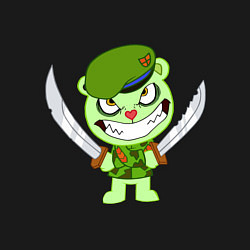 Свитшот хлопковый мужской Angry Flippy, цвет: черный — фото 2