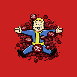 Свитшот хлопковый мужской Vault boy caps, цвет: красный — фото 2