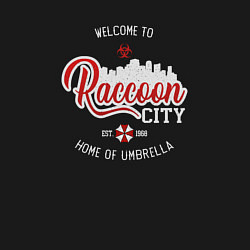 Свитшот хлопковый мужской Resident evil raccoon city home of umbrella, цвет: черный — фото 2