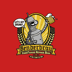 Свитшот хлопковый мужской Benderbrau premium beer, цвет: красный — фото 2