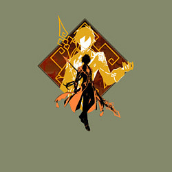 Свитшот хлопковый мужской Силуэт Чжун Ли, цвет: авокадо — фото 2