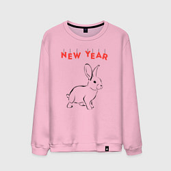 Мужской свитшот New year rabbit