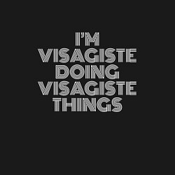 Свитшот хлопковый мужской Im visagiste doing visagiste things, цвет: черный — фото 2