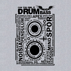 Свитшот хлопковый мужской DNB Cassette, цвет: меланж — фото 2