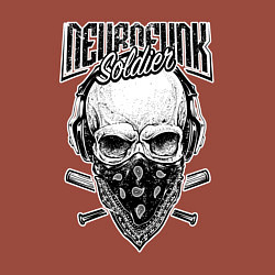 Свитшот хлопковый мужской Neurofunk solder, цвет: кирпичный — фото 2