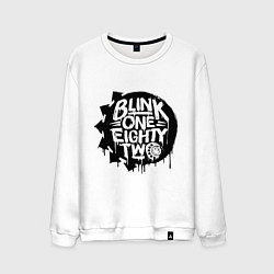 Свитшот хлопковый мужской Blink one eighty two, цвет: белый