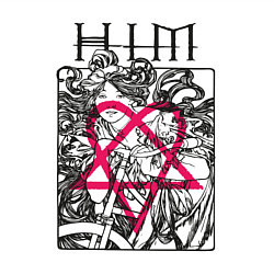 Свитшот хлопковый мужской HIM Uneasy Listening Vol 1, цвет: белый — фото 2