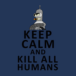 Свитшот хлопковый мужской Бендер Футурама, цвет: тёмно-синий — фото 2