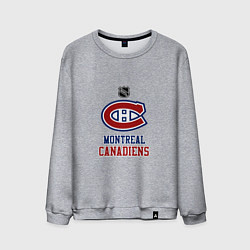 Свитшот хлопковый мужской Монреаль Канадиенс - НХЛ, цвет: меланж