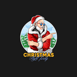 Свитшот хлопковый мужской Christmas night party, цвет: черный — фото 2
