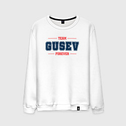 Мужской свитшот Team Gusev forever фамилия на латинице
