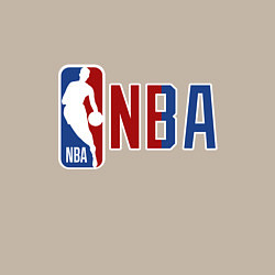 Свитшот хлопковый мужской NBA - big logo, цвет: миндальный — фото 2