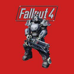 Свитшот хлопковый мужской Fallout 4 - Ultracite Power Armor, цвет: красный — фото 2