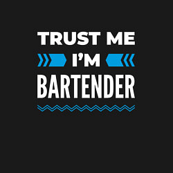 Свитшот хлопковый мужской Trust me Im bartender, цвет: черный — фото 2